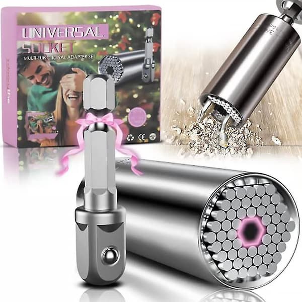 Universal Socket Nøkler, Multifunksjonelt Håndverktøy, Universal Socket, Liten Og Bærbar; (7-19mm)