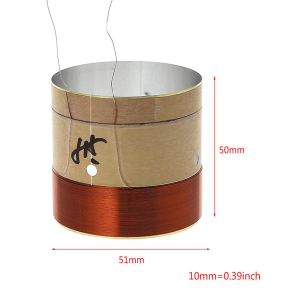 2 kpl 51,5 ytimen bassoäänikaiuttimen puhekela Asv valkoinen alumiini 10\" 12\" 15\" subwoofer-kaiuttimelle äänikaiuttimen DIY-korjaustarvikkeet