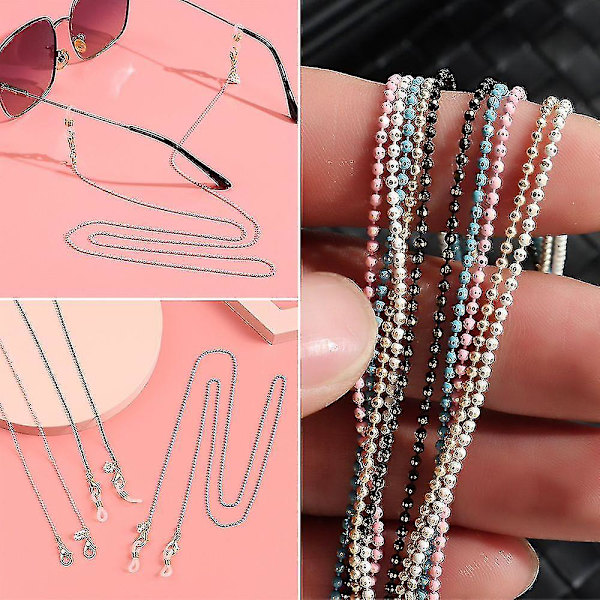 Motebriller Halskjede Perler Solbriller Lanyard Brillekjede Kvinner