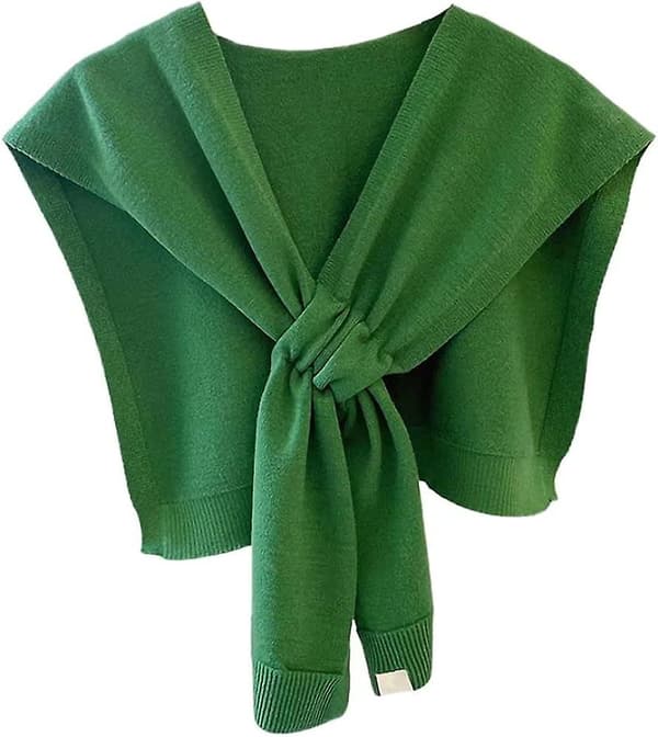 Høst/vinter dame åpen front cape cardigan sjal wrap
