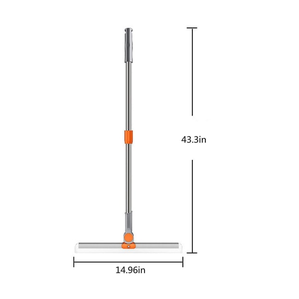 Gulvsqueegee Perfekt For Dusj Baderom Kjøkken Hjem Fliser Dyrehår Pels Gulv Glass Vindu Vann Skum Rengjøring