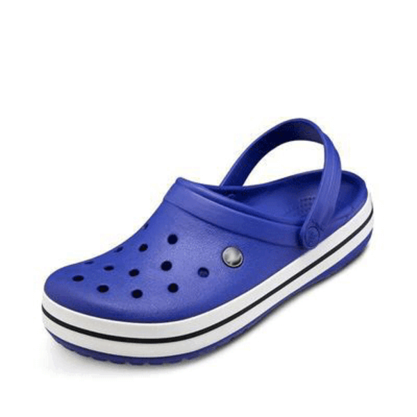 Tykke såle strandsko sandaler sklisikre hullsko for menn og kvinner sapphire 44