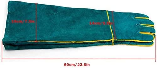 Anti-bite djurhanteringshandskar, 60 cm mångsidigt läder