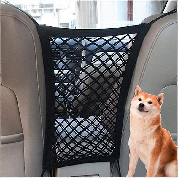 Hundebilnet, Pet Barrier med Auto Sikkerhedsnet Organizer, Sort