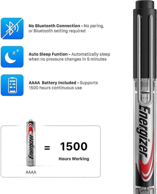 Uogic Pen til Microsoft Surface, [opgraderet] trykfølsomhed
