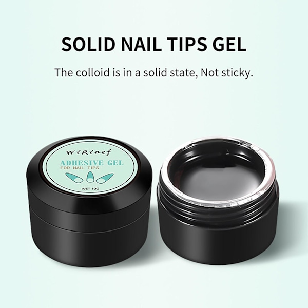 Solid Neglelim-Klistermærker Falske Negle Lim Solid Solid Neglelim