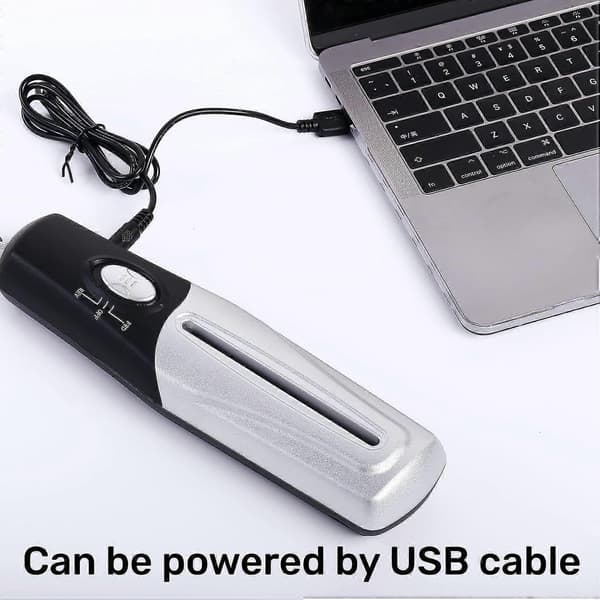 Bærbar Papir Makulator, Multifunktionel Mini USB Elektrisk Bærbar Makulator til Kontor Husholdningsmakulator Uden Papirkurv