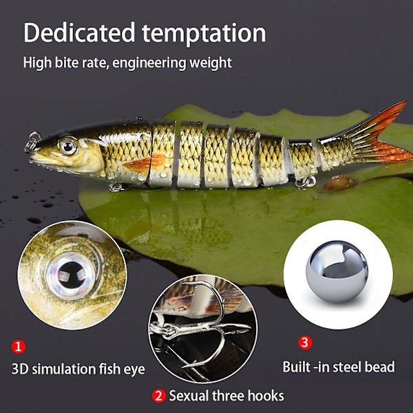 Jigs Kroker Fiske Agner Kunstige Synkende Lokker Crankbait Fiskeutstyr