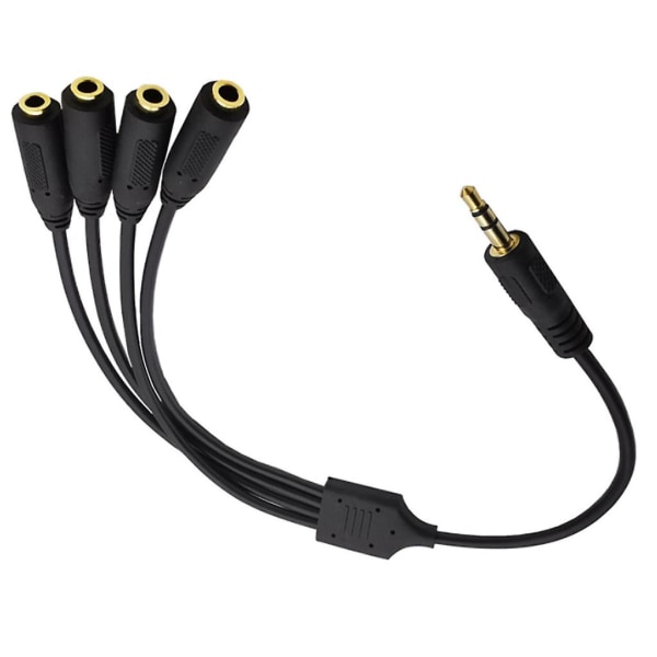 Kuulokejakoadapteri, 3,5 mm, 3,5 mm Trs 1 - 4-tiejakoadapteri
