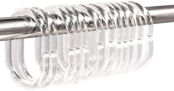 Toppfjäder av plast, 24 stycken, transparent