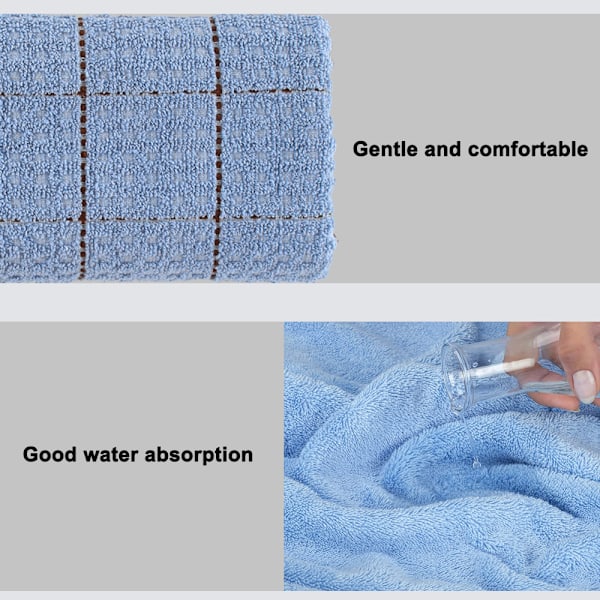 Håndkle 4 stykker ren bomull hjemmebruk rosa off-white blue