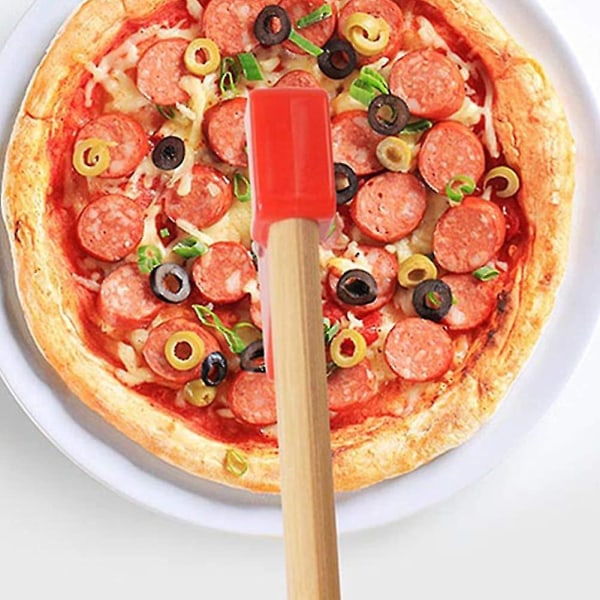 2 Stk Pizzaskærer Pizza Rulleøkse Med Træskaft Pizzahjul Pizzaskærer Pizza