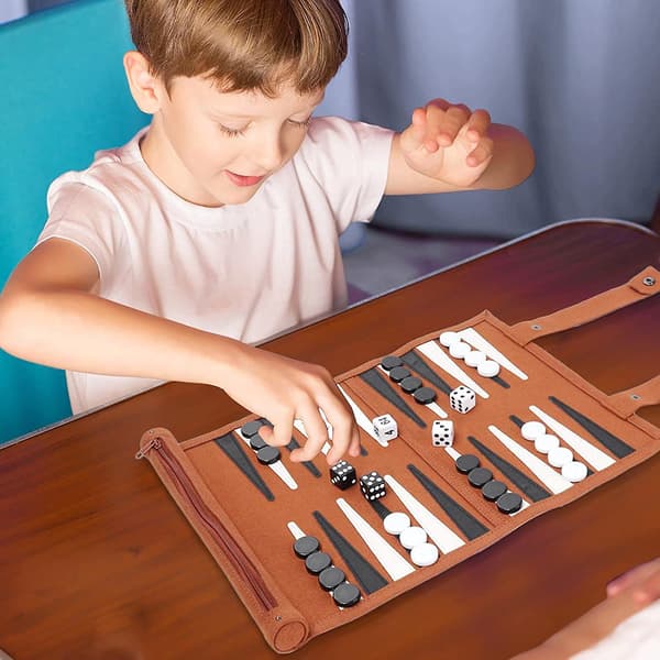 Backgammon-set | Mikrofiber Resebackgammon-set - Resa