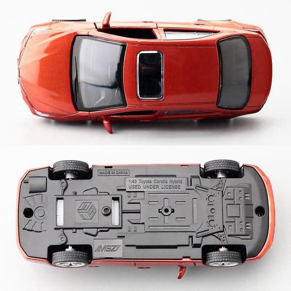 Caipo 1:43 Toyota Corolla Legering og plast Bilmodel til samling og gave og dekoration