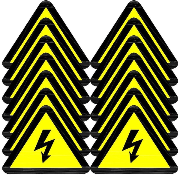 25 stk høyspenningsklistremerke Advarselsklistremerker Elektrisk pinne