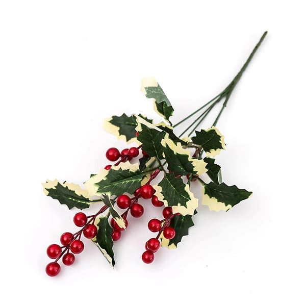 Kunstige dekorative julebærgrene i skum