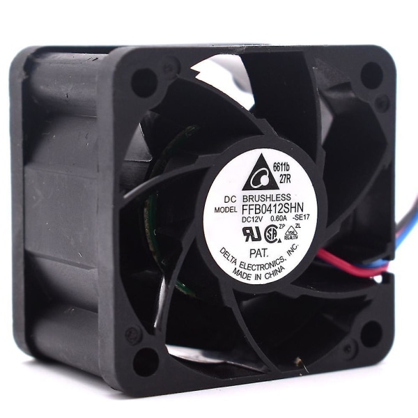 1stk Ffb0412shn 4028 4cm 12v 0.60a -voldelig Air Flow Fan 40x40x28mm Fan For Antminer Awp8 Psu Cooli