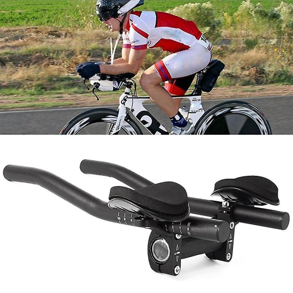 Road Mountain Bike Cykel Legering Triathlon Aero Rest Handle Bar Clip On Tri Bars