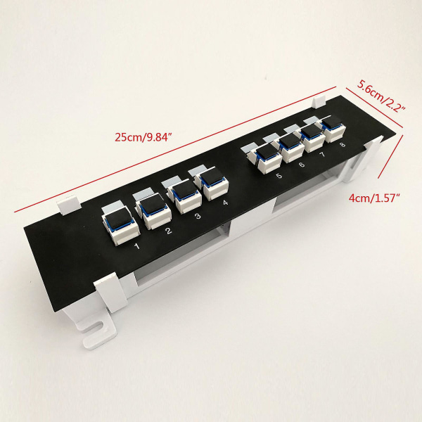 Sc Optisk Fiber Väggmontering Ethernet Kabel Bar Keystone Jack Rj45 Koppling