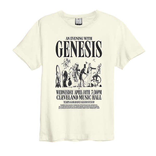 Amplified Genesis An Evening With Vintage Valkoinen T-paita X-Large
