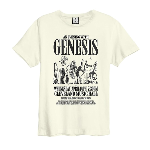 Amplified Genesis En aften med vintage hvid T-shirt Small
