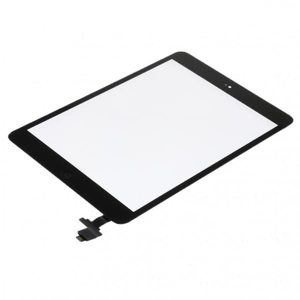 Touch Screen Glas Udskiftning + Ic Chip + Hjem-knap Til Ipad Mini 1 2 Sort