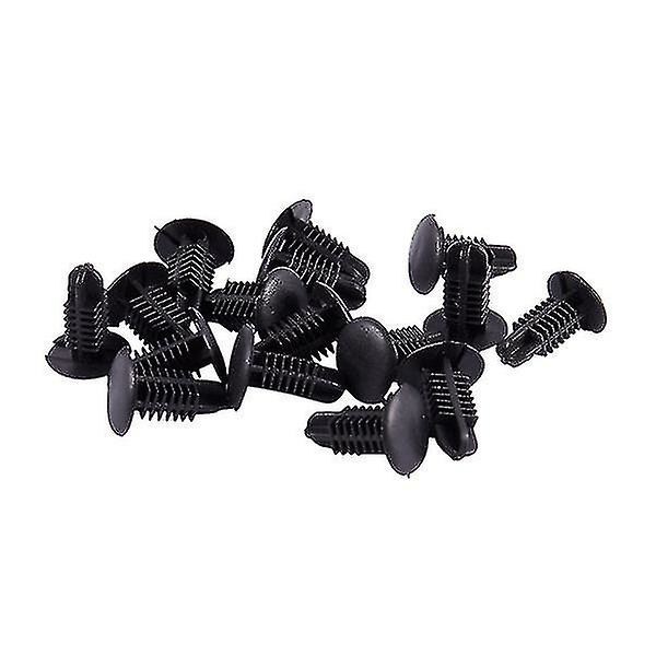 16 st plastnitar klämma 4 mm x 5 mm x 15 mm svart