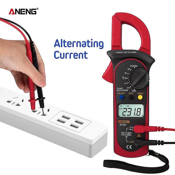Aneng Digital Klemme Multimeter ST201 2000 Tællinger Meter Ammet