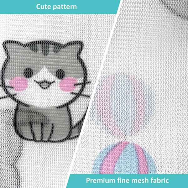 Mesh Vasketøj til Delikate, 3 Stk Fine Mesh Vaskepose til Lingeri, BH, Und 3 pieces of medium size 40*50
