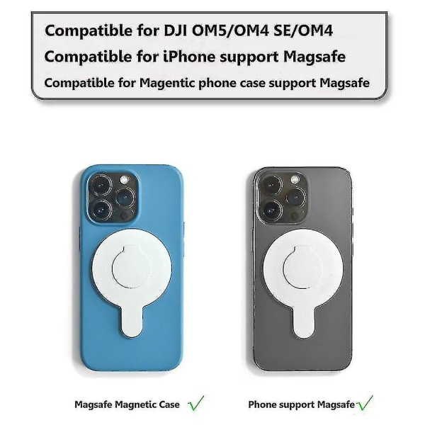 Magnetisk telefonfäste för Dji Osmo Mobile 6 5 4 Se Magsafe handhållen stabilisator | Fruugo Dvs