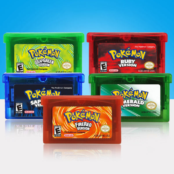 32-bit videospelkassett konsolkort för GBA-serien FIRERED VERSION en storlek