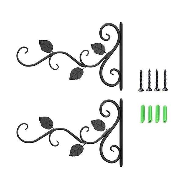 2 st väggmonterade växtupphängningsfästen Planter Hanger Rack