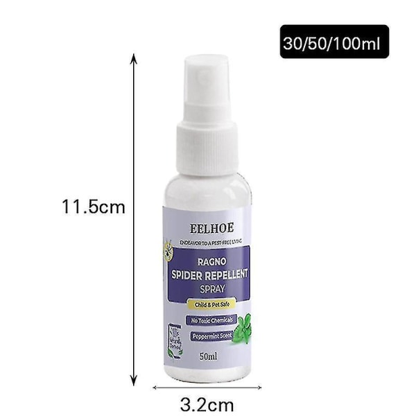 Tib Edderkoppspray - Langvarig og effektiv edderkoppkontroll - Avviser insekter 100ml