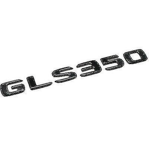 Glans sort Gls350 Bilbogstavnummer Bagstøvle-emblem
