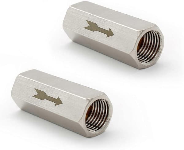 Backventiler 1/4\" Hexagonal Luftbackventil, Envägsventil, för Pannor och Trycktankar