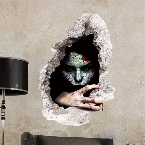 Halloween Vægsticker Gyserlig Lig Vægsticker Hjem Dekoration Dekal Dekoration, Vægstickere 3d Vægskunst