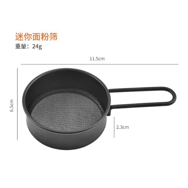 Melsifter, Rustfrit Stål Mini Rund Melsi, Fint Masket Si, 40 Mesh
