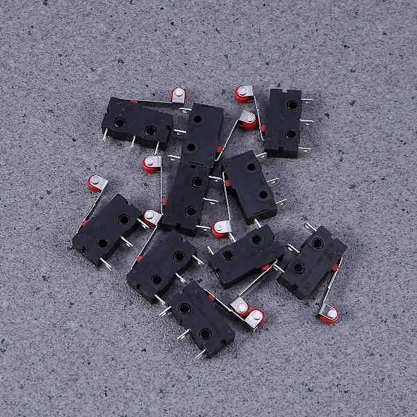 10 kpl Voswitch Roller Micro Switch Micro Snap Switch Roller Switch Micro Switch 18mm/ 0.7