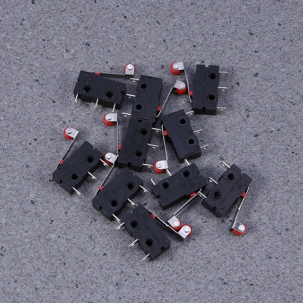 10 stk Voswitch Roller Micro Switch Micro Snap Switch Roller Switch Micro Switch18mm/ 0,7