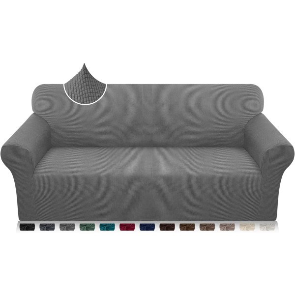 Sofatrekk med høy stretch 2-seters ultramyk stilig sofa C