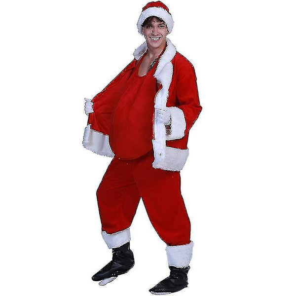 Sjov Unisex Julemand Falsk Mave Jul Scene Show Pro