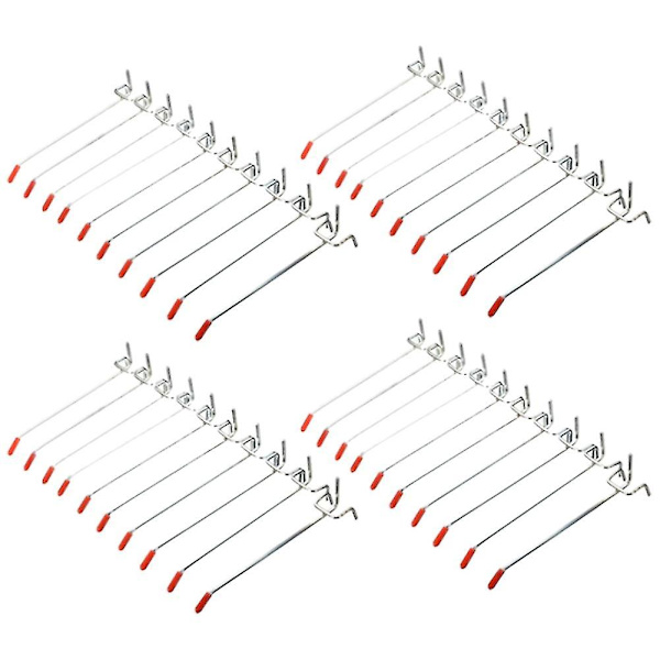 40 st enkelskruv krokar 150 mm bräda slat display pinne passar 25 mm
