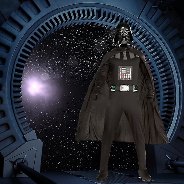 Deluxe Darth Vader Halloween-kostyme for gutter, Star Wars Classic