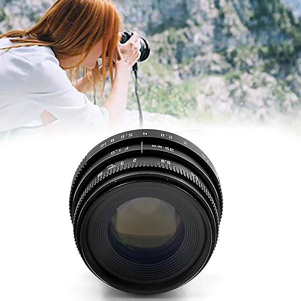 35mm Kameralinss F1.6 C-fäste Bländare Fast Fokus Digital C
