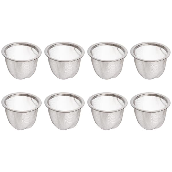 8 stk. Rustfrit Stål Te-Filter Metal Infuser Robust Te-Sigte Til Hjemmet (diameter 6,5 cm x Højde 5 cm)