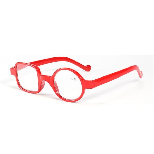Runda Fyrkantiga Asymmetriska Läsglasögon För Kvinnor Män Presbyopia Glasögon