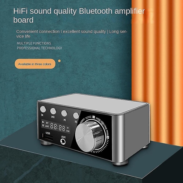 Bt5.0 Digital forsterker Mini Bærbar 80wx2 2.0 Stereo Klasse D Hifi Audio Mp3-spiller Lossless Playe