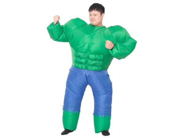Oppblåsbar Hulk Kostyme