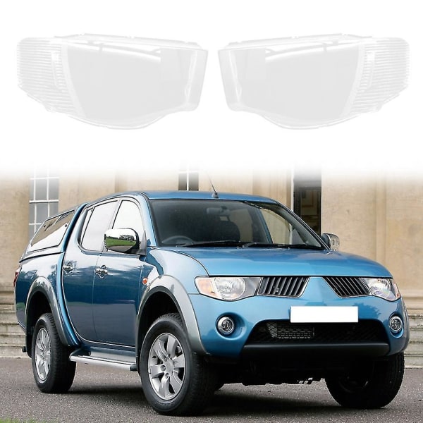 Venstre frontlyktdeksel for bil, transparent linsedeksel for L200 Triton 2005-2014