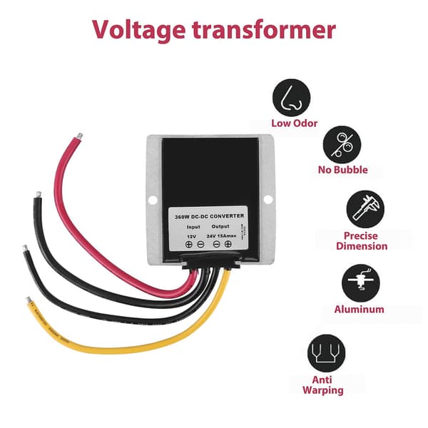 12v til 24v 15a 360w Dc Dc-omformer 360w Dc-omformer